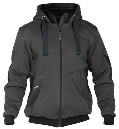 Dassy sweatshirt jakke pulse antracit sort xxl