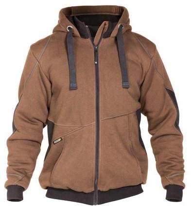Dassy sweatshirtjakke pulsbrun antracit xl