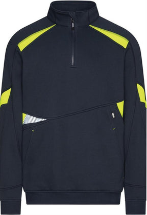 Dassy sweater aratu nat blå fluorescerende gul 4xl