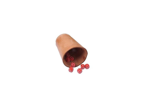 Longfield poker kop 10 cm brunt læder