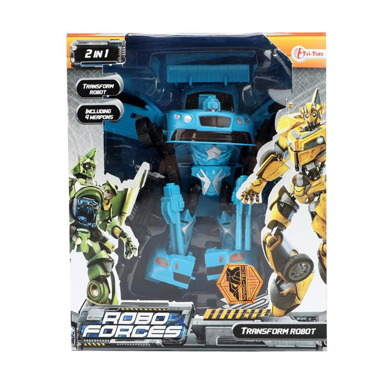Toi-toys bilrobot roboforces junior 26 cm 4-delt