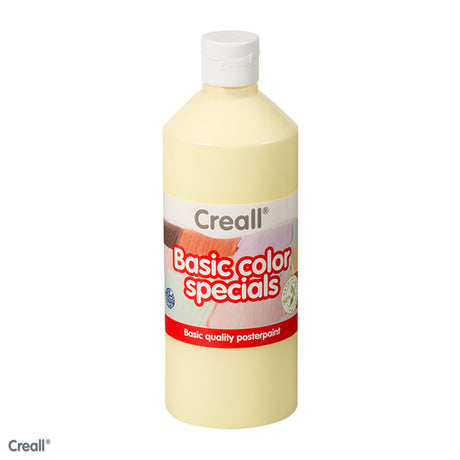 Creall skolemaling pastelgul, 500 ml