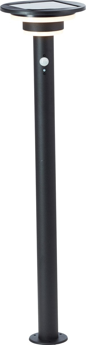 Brilliant garvina - udendørs piedestallampe - højde 85 cm - led 3w - solenergi - 430 lm - 3000k - ip44 - sort