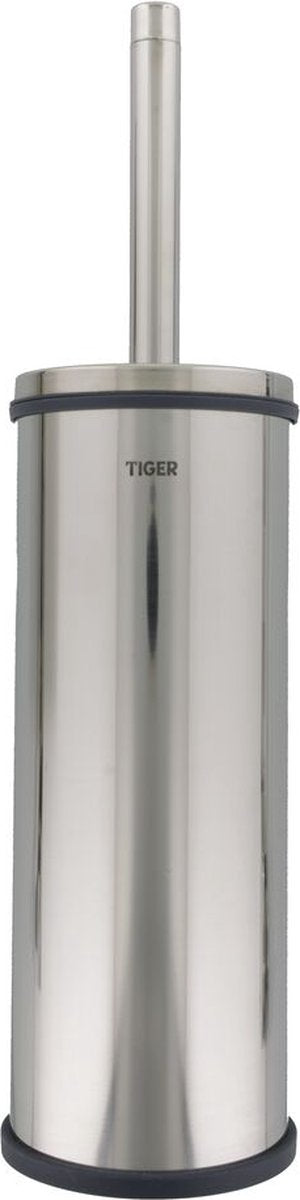Tiger Boston - toiletbørste med fritstående holder - poleret rustfrit stål