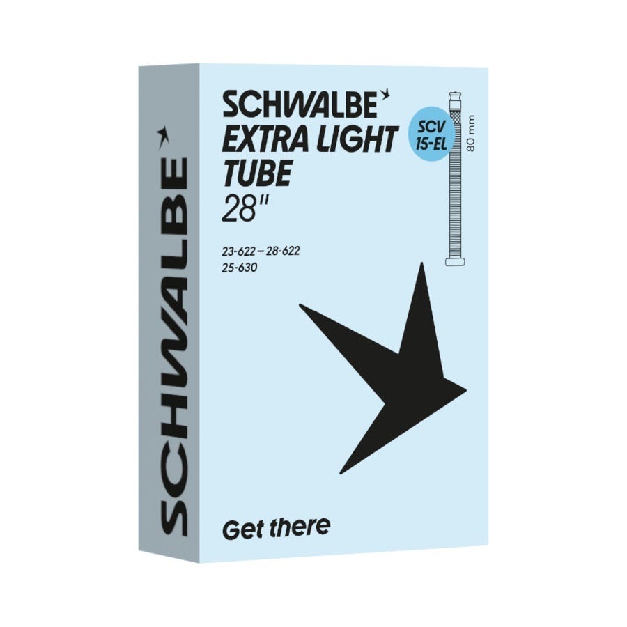 Schwalbe inderrør scv15-el 23 28-622 630 80mm sort
