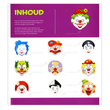 Central Book House masker: klovne