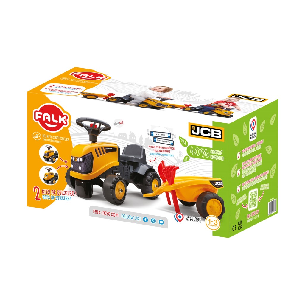Falk JCB gangtraktor sæt 1+