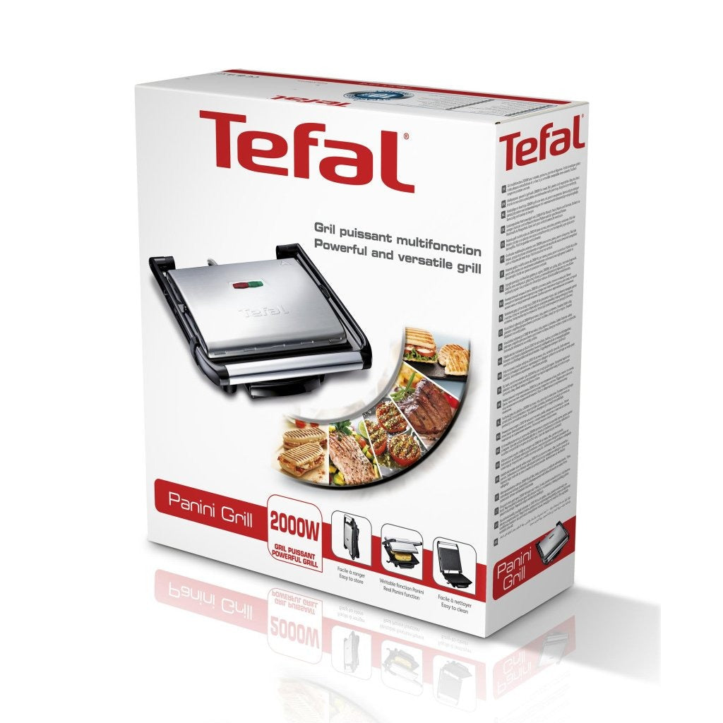 Tefal GC241D multifunktionel panini grill 2000W sort rustfrit stål