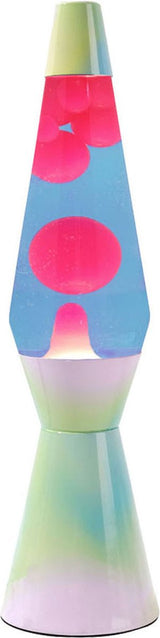 I-total lavalampe - lavalampe - humørlampe - 40x11 cm - glasaluminium - 30w - regnbuedrøm - xl1779