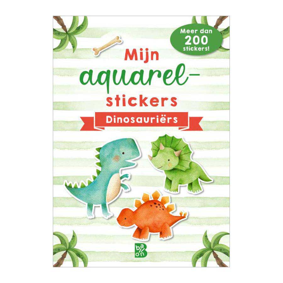 Standardudgiver mine akvarelklistermærker - dinosaurer