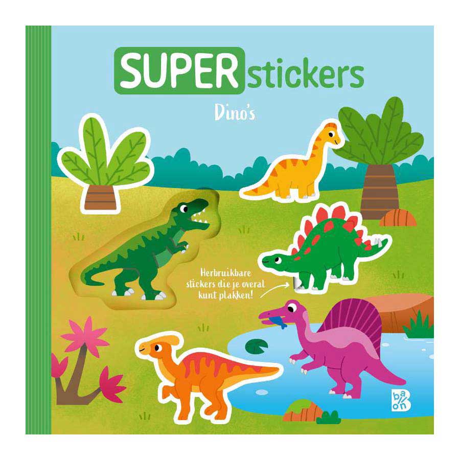 Standard udgiver super klistermærker - dinosaurer 18m+