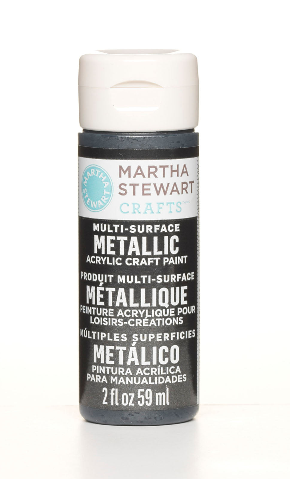 Martha stewart • maling 59ml metallisk sort nikkel