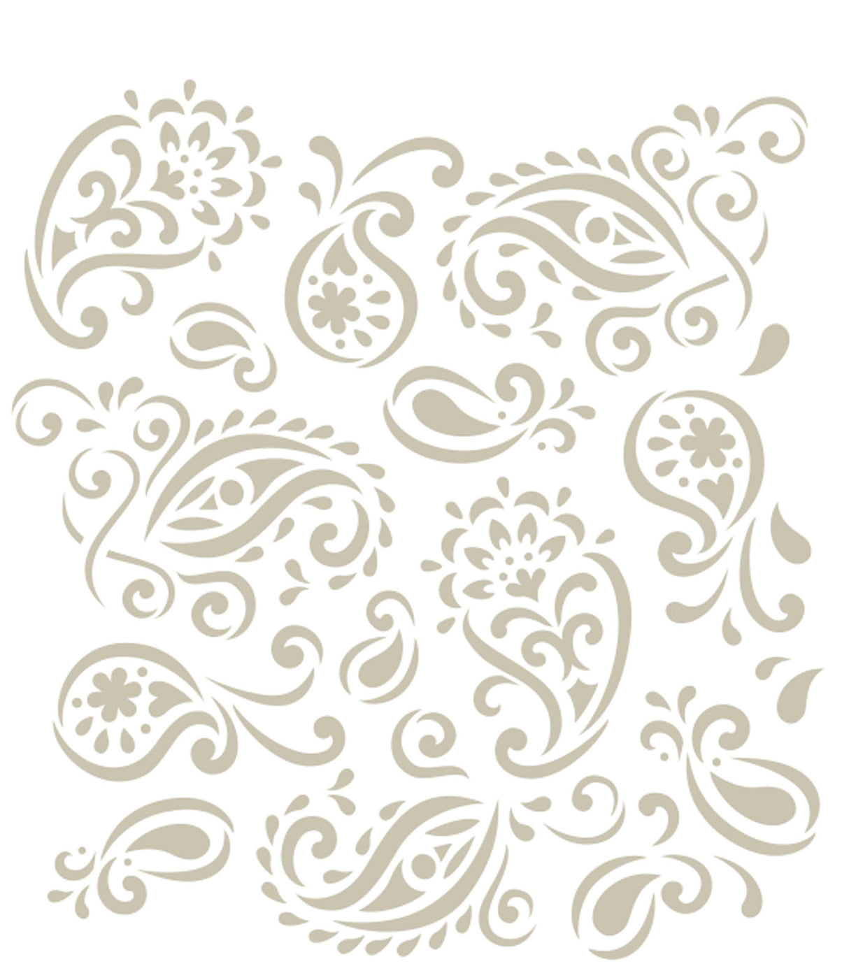 Folkart • laserskåret stencil paisley delight
