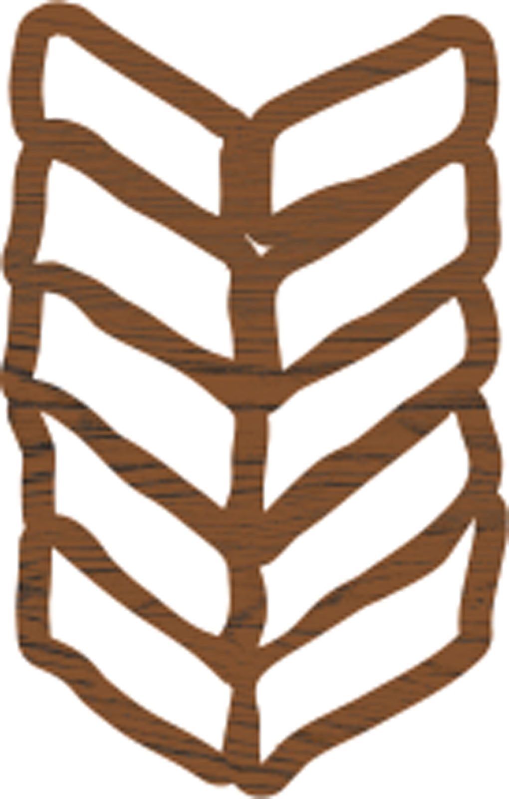 Stofkreationer • bloktryk lille 3,8x2,5cm chevron