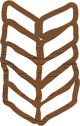 Stofkreationer • bloktryk lille 3,8x2,5cm chevron