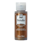 Folkart • metallisk akrylmaling chokoladebrun 59ml