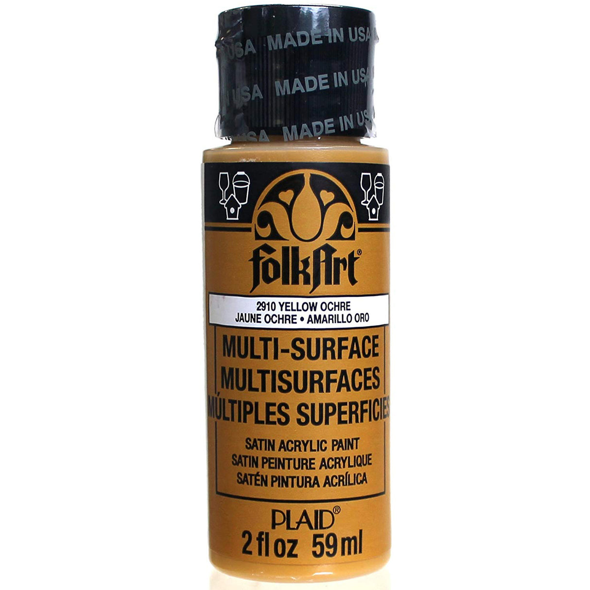 Folkart • multi-surface gul okker 59ml
