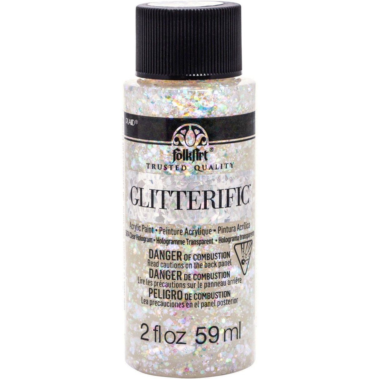 Folkart • glitrende farver klart hologram 59ml
