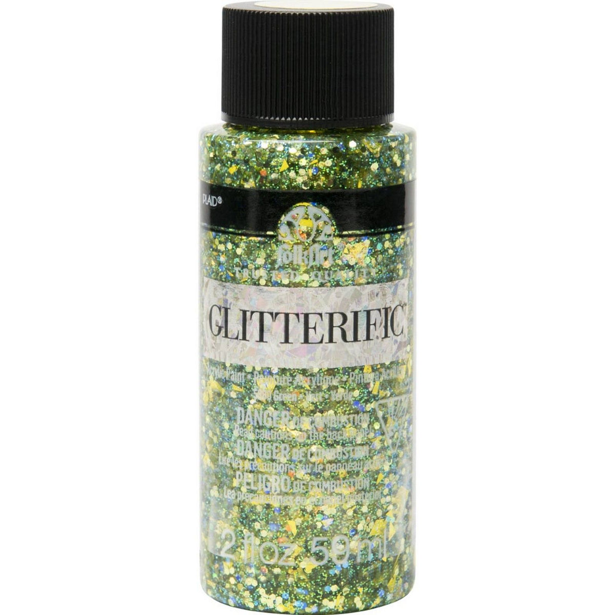 Folkart • glitrende farver grøn 59ml