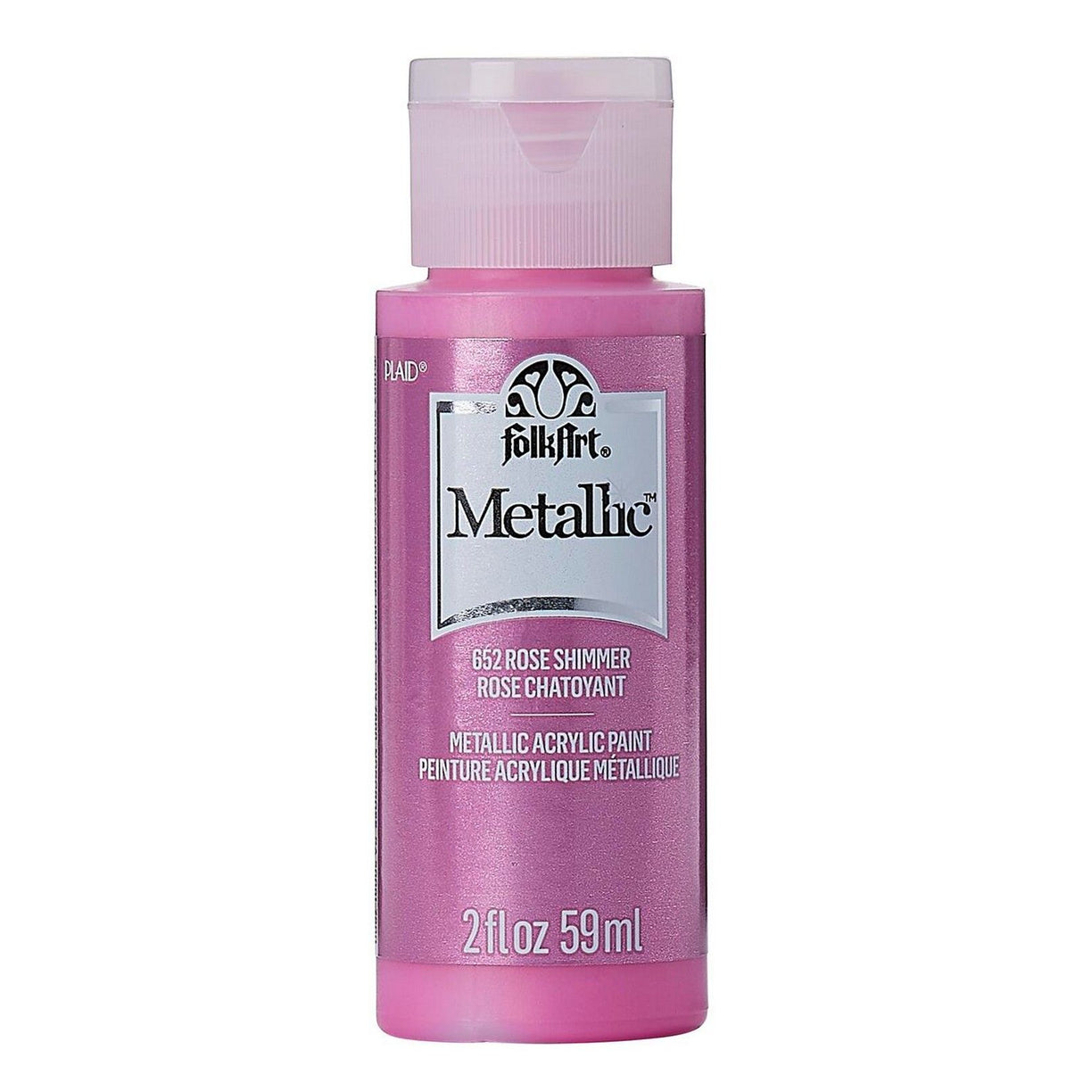Folkart • metallisk akrylmaling rose 59ml