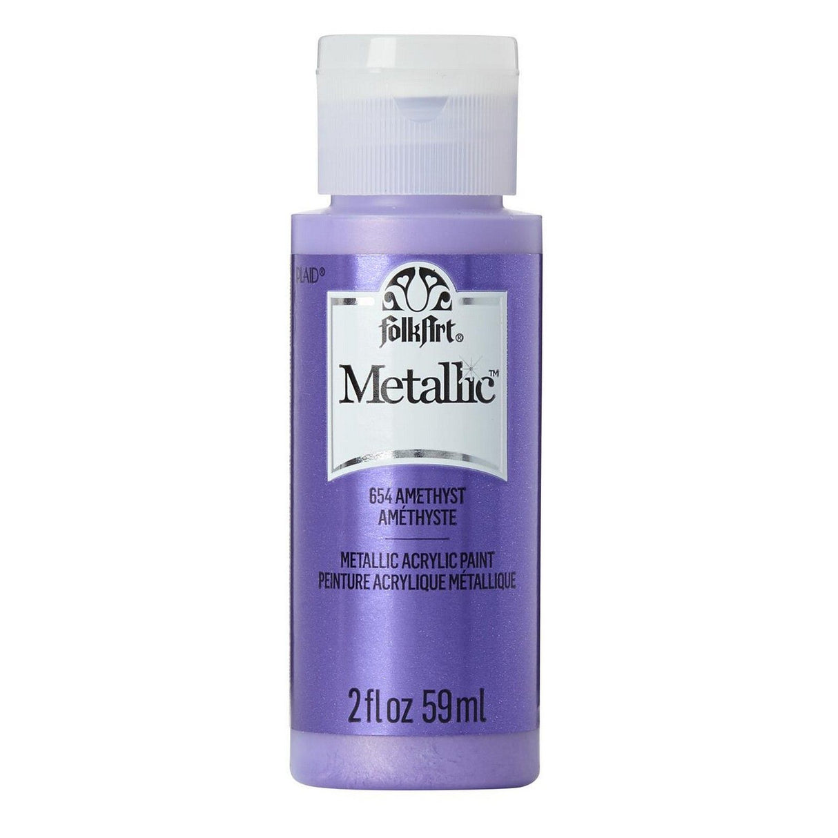 Folkart • metallisk akrylmaling ametyst 59ml