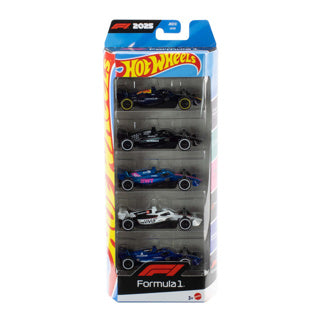Hot Wheels Formel 1 - sæt med 5 metal F1 legetøjsbiler
