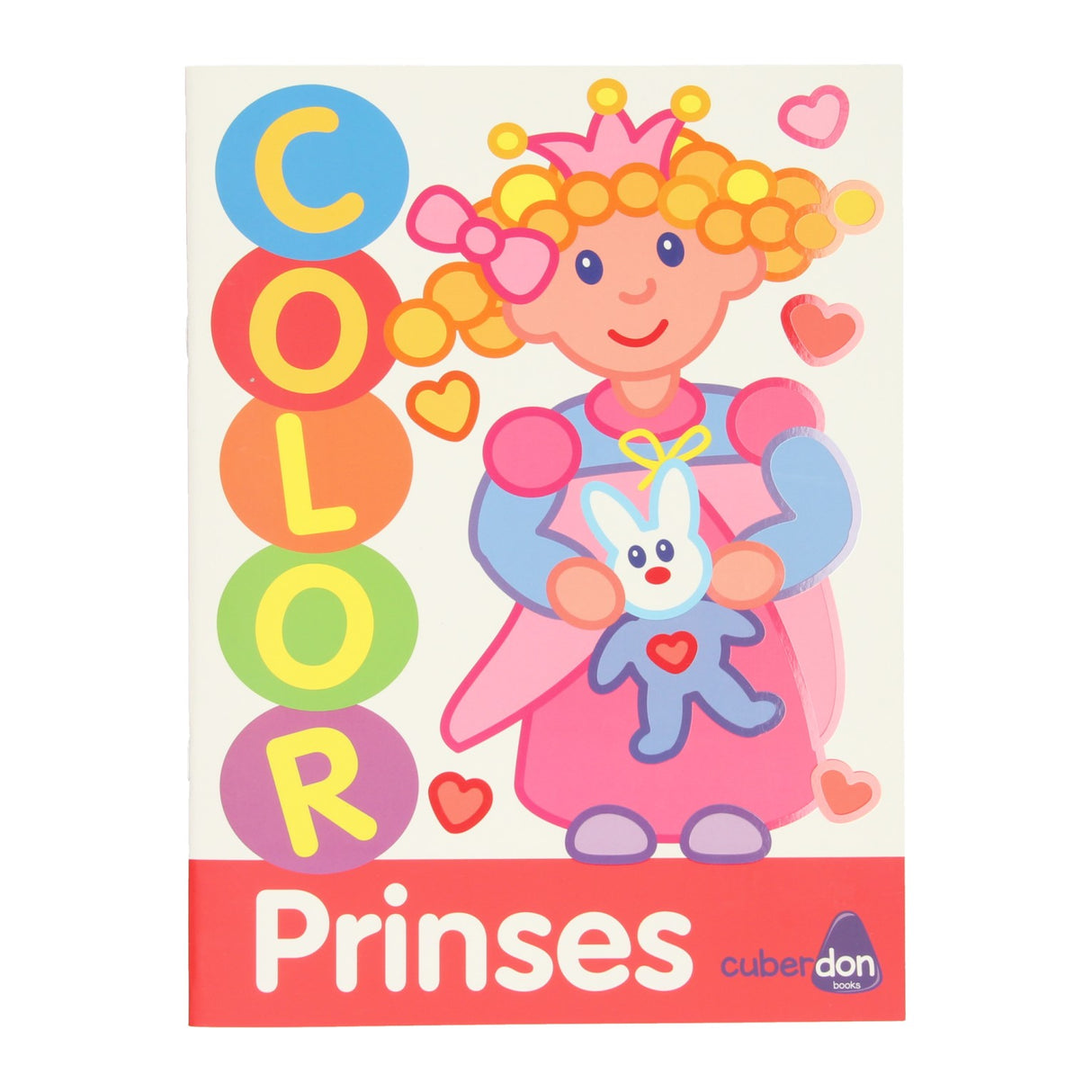 Orale kort Dikke Lines Colorbook Color - Prinsesse