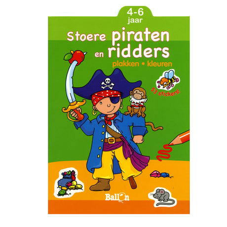 Standard udgiverpasta og farve - seje pirater og riddere, 4-6 år