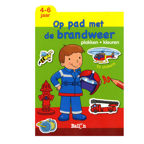 Lim og farve ballonen - på vejen med brandvæsenet, 4-6 år