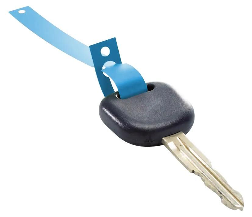 Eichner nøgleanhænger key fob blå 1000 stk på rulle