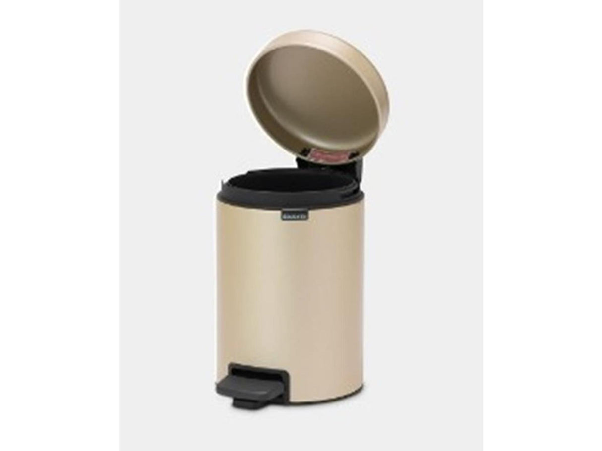 Brabantia pedalspand newicon 3l metallisk guld