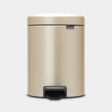 Brabantia pedalspand 5l metallisk guld