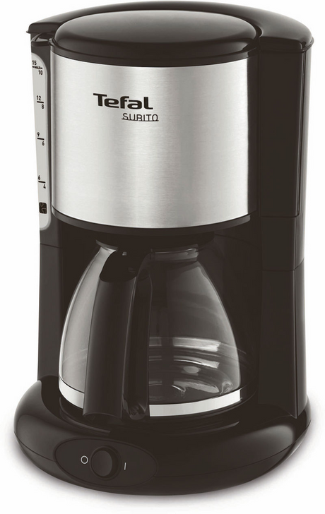 Tefal subito kaffemaskine sort i rustfrit stål