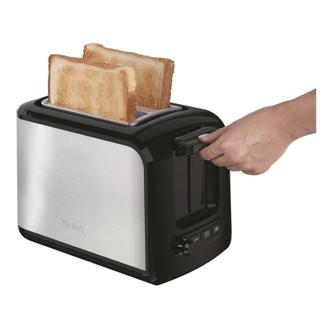 Tefal TT410D express brødrister 16x26x19 cm 850W rustfrit stål sort