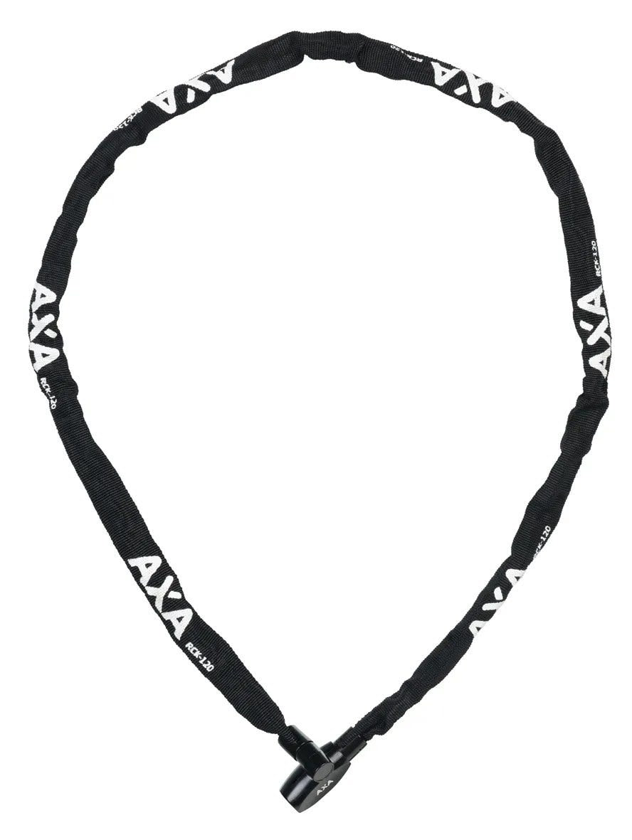 Axa låsekæde stiv 120cm sort