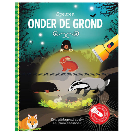 Lanterneforlag graver under jorden + pap lommelygte