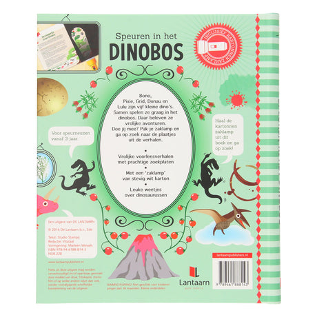 Udforsk dino skoven + pap lommelygte