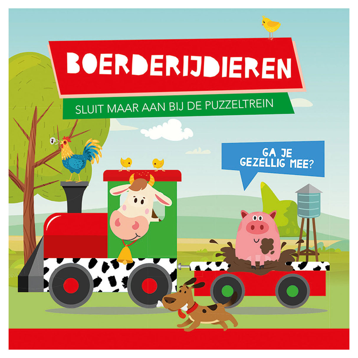 Usborne bondegårdsdyr bog + puslespil