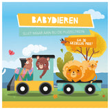 Lanterneforlags bog- og puslespil træner babydyr