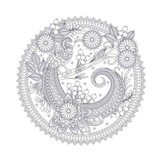 Lanterne forlag skov - mandala kunst