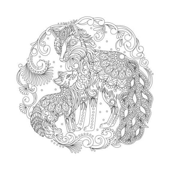 Lanterne forlag skov - mandala kunst