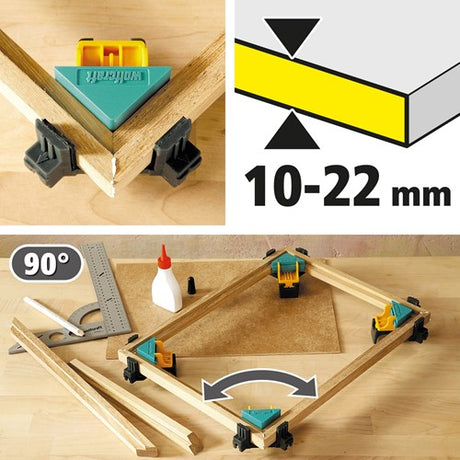 Wolfcraft - hjørneklemme 2 stk - 2 hjørneklemmer - 3051000