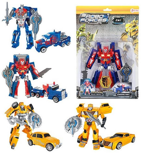 Toi-legetøj toi legetøj roboforces skiftende robotbil lastbil 21x30cm