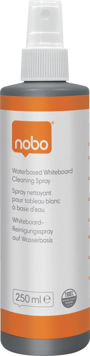 Nobo bæredygtig whiteboardrens - vandbaseret - 250 ml sprayflaske
