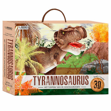 Rebo forlags bog + 3D-model tyrannosaurus