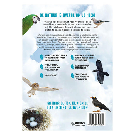 Rebo forlag fugle - guide og naturdagbog for børn