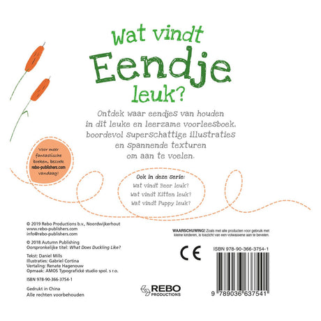 Rebo forlags taktile bog - hvad kan and lide?