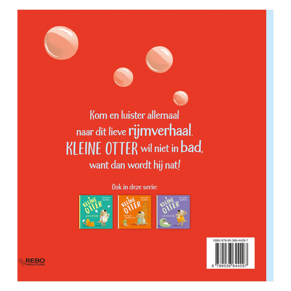 Rebo forlags lille odder tager et bad