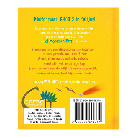 Rebo udgiver den lille, men store bog om? dinosaurer