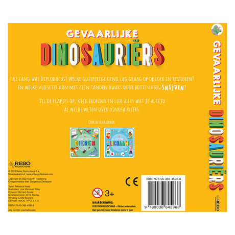 Rebo udgiver farlige dinosaurer flap bog